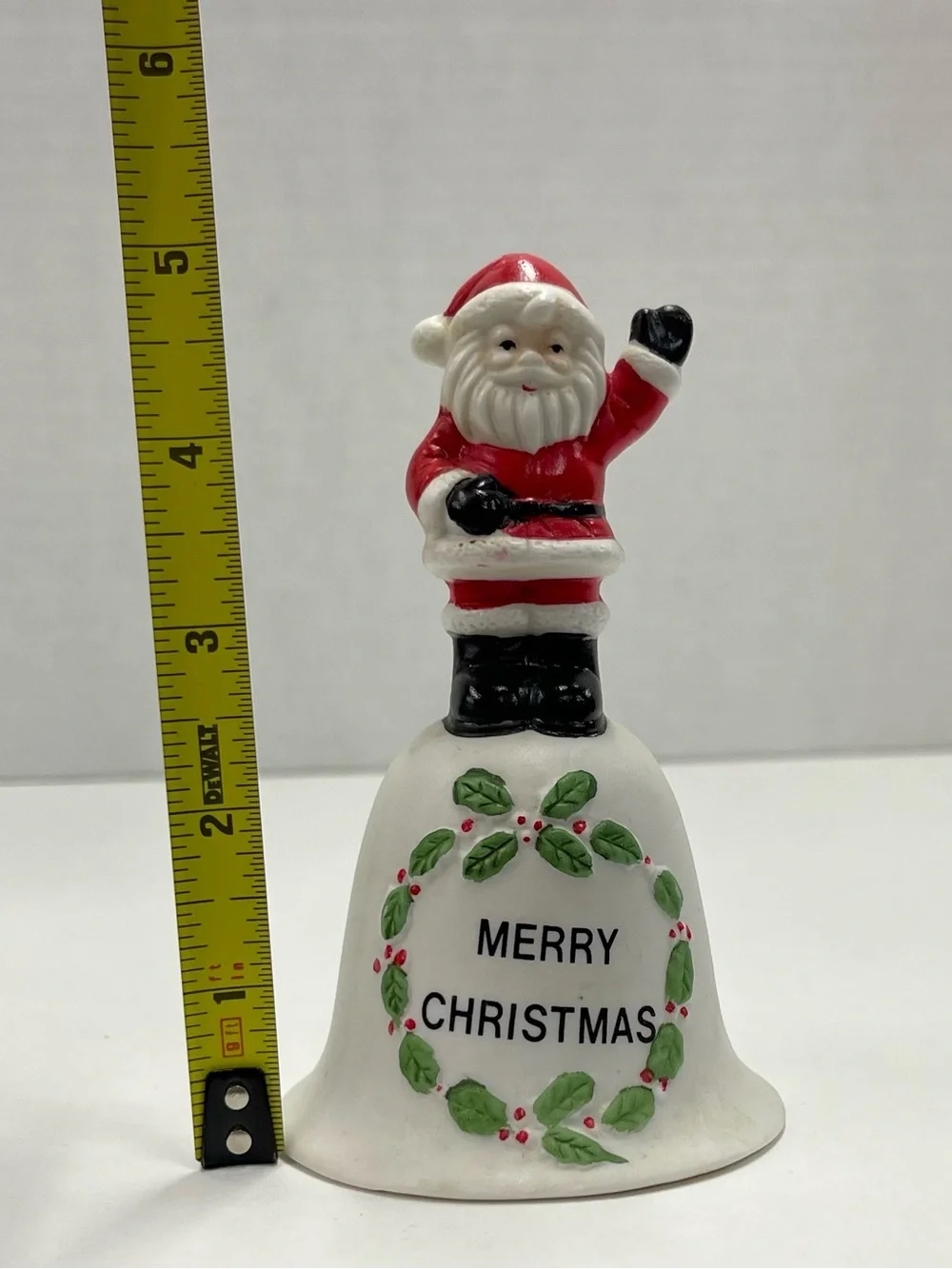 Vintage “Santa’s Back” ceramic bell